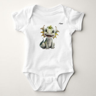 Mipupi White Dragon Baby Bodysuit