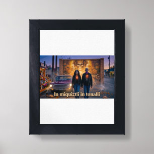 Miquiztli Calavera Pair Strolling - Poster