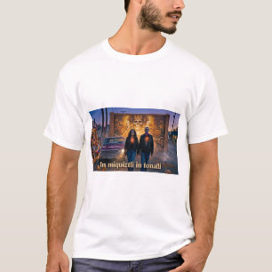 Miquiztli Calavera Pair Strolling - T-Shirt