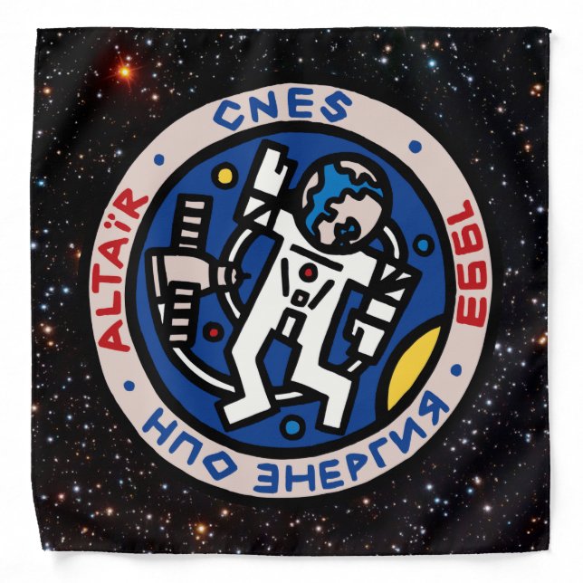 Mir-Altair Mission Patch Logo Bandana (Front)