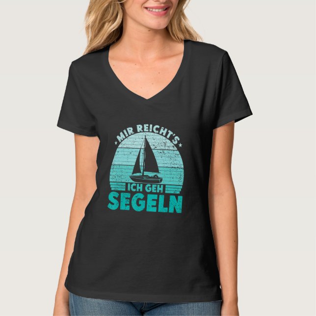 Mir reichts Ich geh sailboat skipper catamaran T-Shirt (Front)