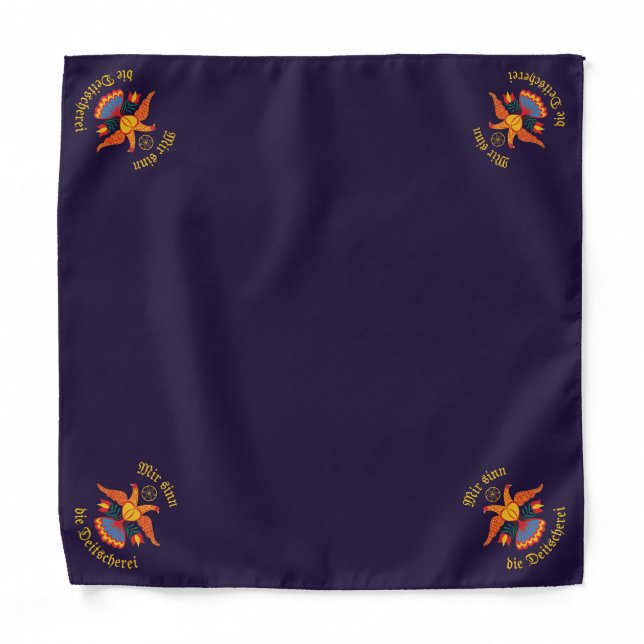 Mir sinn die Deitscherei - Deitschi Faahne  Bandana (Front)