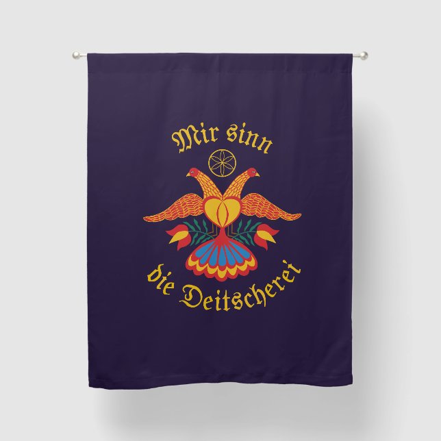 Mir sinn die Deitscherei - Deitschi Faahne Blackout Curtains (Front)