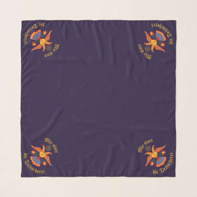 Mir sinn die Deitscherei - Deitschi Faahne Scarf (Front)