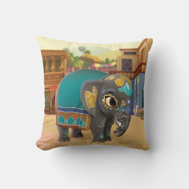 Mira | Anoop - Elephant Throw Pillow (Front)
