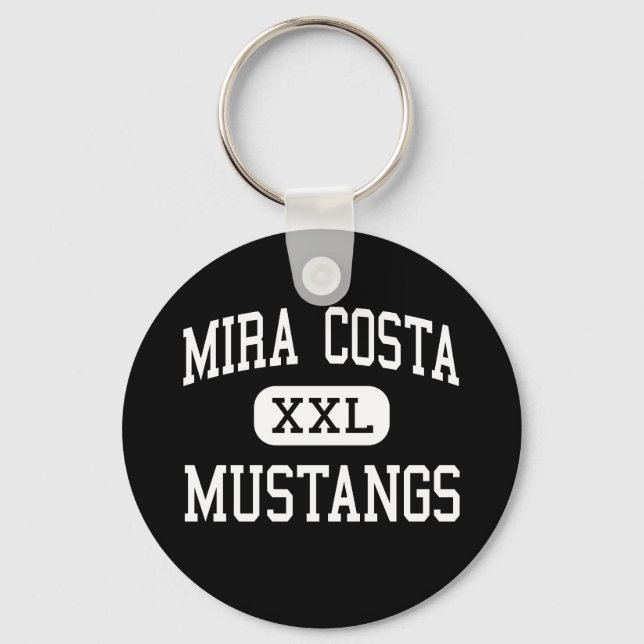 Mira Costa - Mustangs - High - Manhattan Beach Keychain (Front)