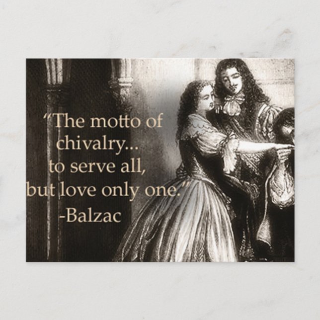 Mira Gutoff "Chivalry" Postcard (Front)