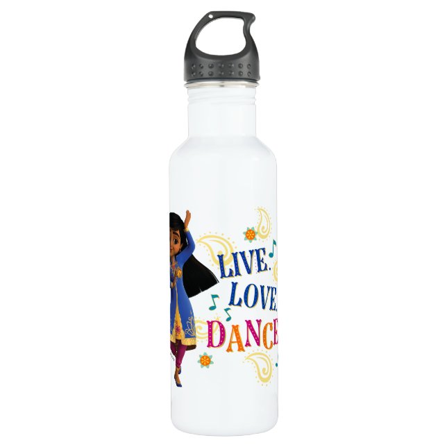 Mira | Live. Love. Dance! Stainless Steel Water Bottle (Front)