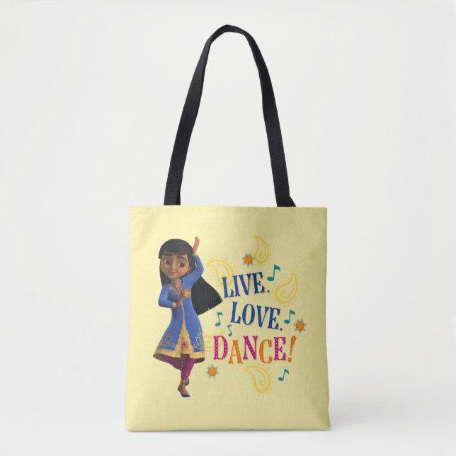 Mira | Live. Love. Dance! Tote Bag (Front)