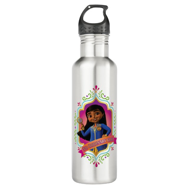 Mira | No Ordinary Girl Stainless Steel Water Bottle (Front)