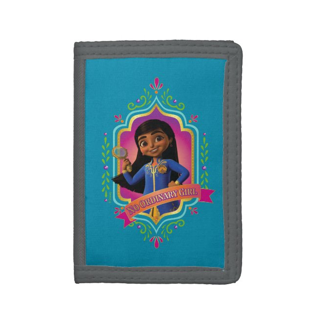 Mira | No Ordinary Girl Trifold Wallet (Front Vertical)