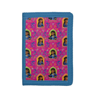 Mira Pink Ornate Pattern Tri-fold Wallet
