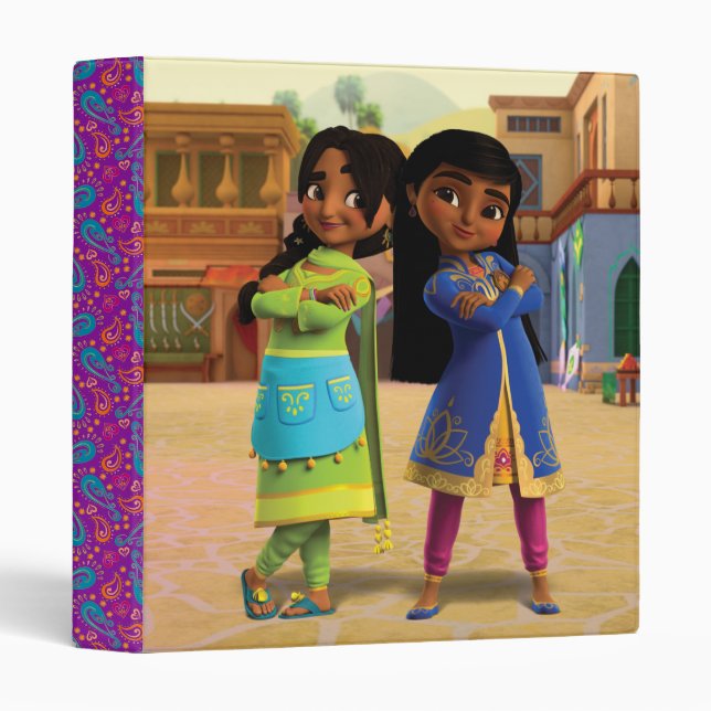 Mira & Priya 3 Ring Binder (Front/Spine)