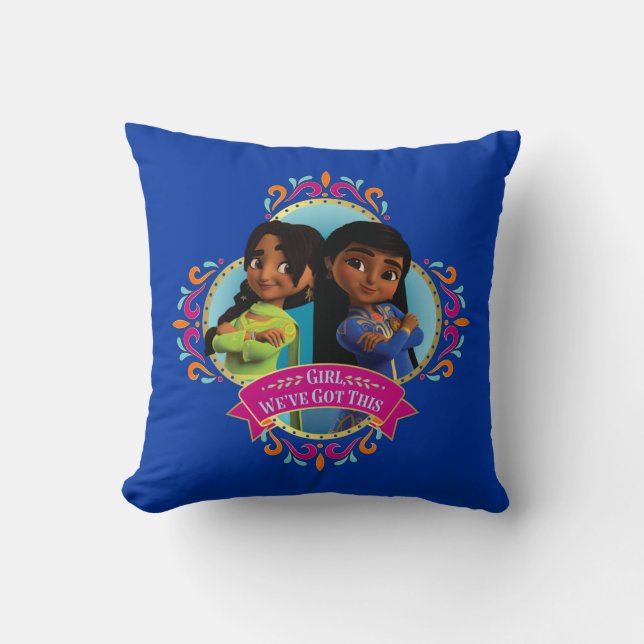Mira & Priya | We've Got This Throw Pillow (Front)
