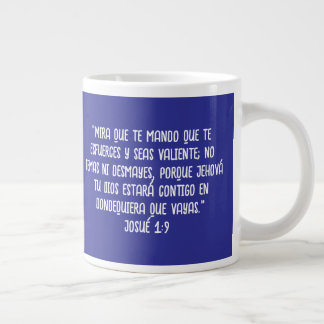 “Mira que te mando que te esfuerces y seas valient Giant Coffee Mug