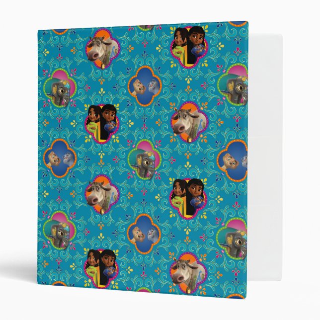 Mira, Royal Detective | Character Pattern 3 Ring Binder (Front/Inside)