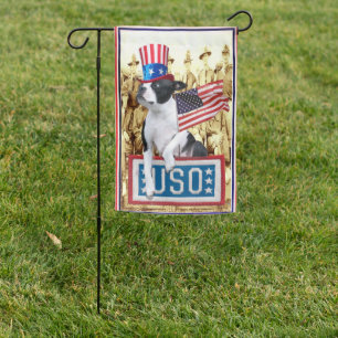 MIrabelle, the patrioitic Boston Terrier Flag
