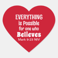 Miracle Bible Verse Christian Faith Red