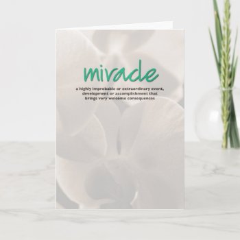 Miracle Definition Inspiration Card by recoverystore at Zazzle