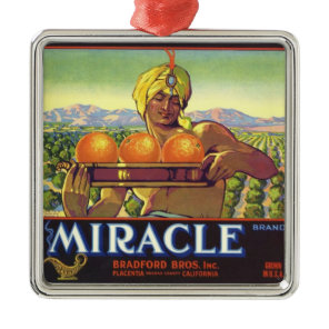 Miracle Genie  Metal Ornament