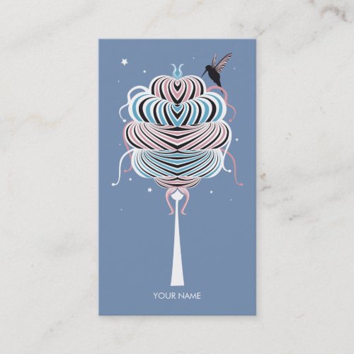 MIRACLE ICE CREAM TREE BUSINESS CARD PURPLE