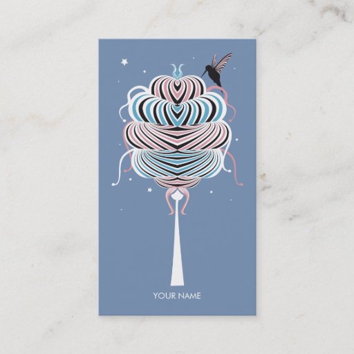 Customizable MIRACLE ICE CREAM TREE BUSINESS CARD PURPLE