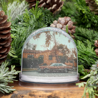 Miracle Mile Porch Snow Globe