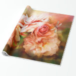 Miracle Of A Rose - Peach Art Gift Wrap