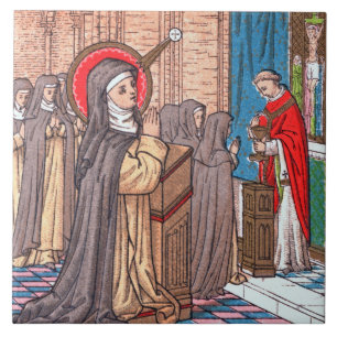 Miracle of Bl. Imelda Lambertini (VVP 010) Ceramic Tile