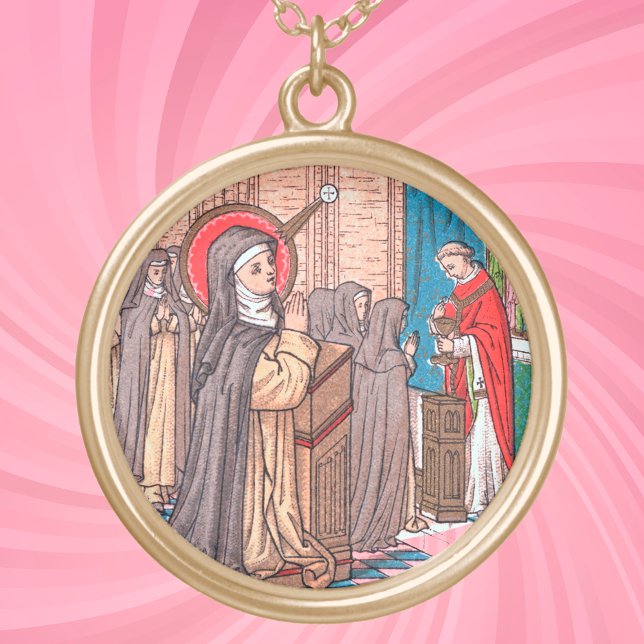 Miracle of Bl. Imelda Lambertini (VVP 010) Gold Plated Necklace (Creator Uploaded)