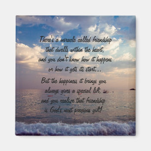 Miracle Of Friendship Poem Magnet