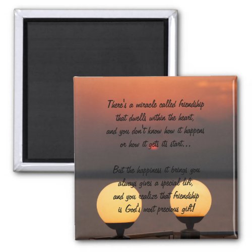 Miracle Of Friendship Poem Magnet