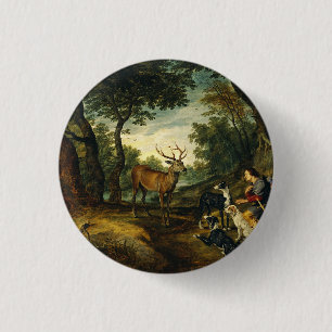 Miracle of Saint Hubert by Peter Paul Rubens  Button