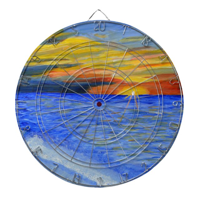 Miracle of Sunset Dart Board (Front)