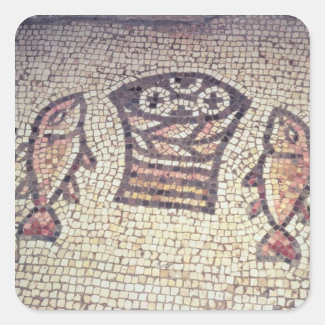Miracle of the Bread and the Fishes Square Sticker (Front)