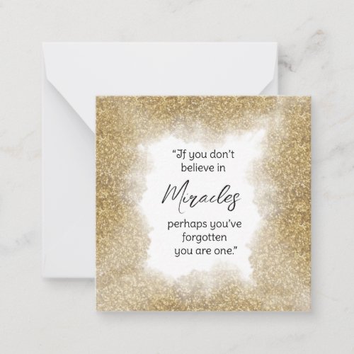  Miracle Sparkly Frame AP62  Note Card
