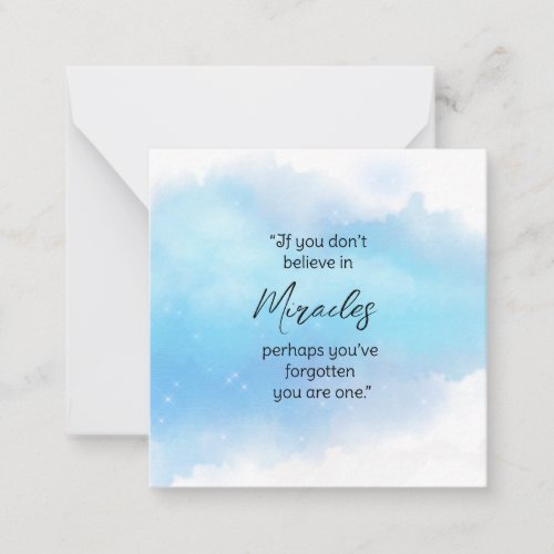  Miracle Sparkly Frame AP62  Note Card