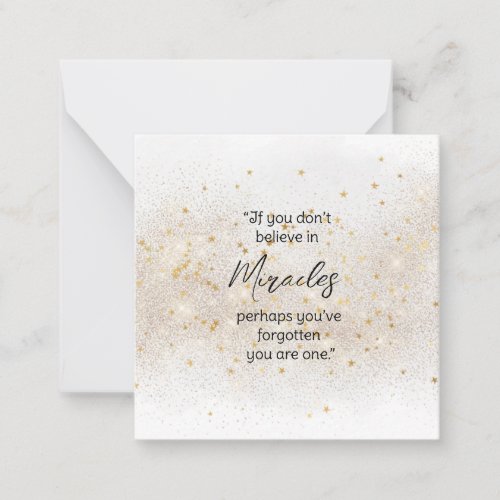  Miracle Sparkly Glow Frame AP62  Note Card