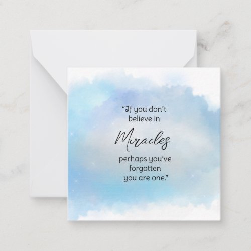  Miracle Sparkly Glow Frame AP62  Note Card