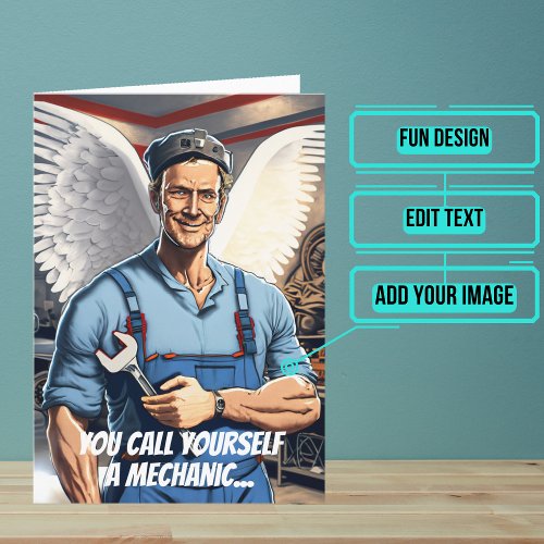 Miracle Worker Funny Mechanic Birthday Card