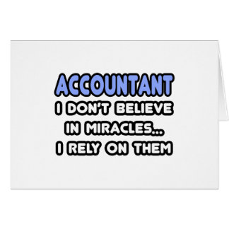 Miracles and Accountants Cards