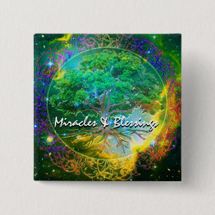 Miracles and Blessings Button