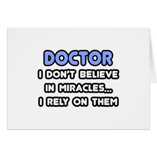Miracles and Doctors Cards (Front Horizontal)