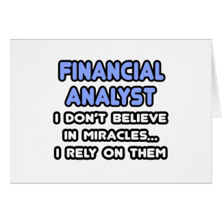 Miracles and Financial Analysts Cards