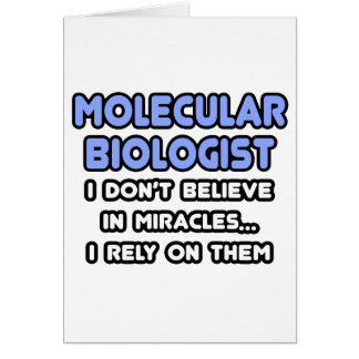 Miracles and Molecular Biologists Cards
