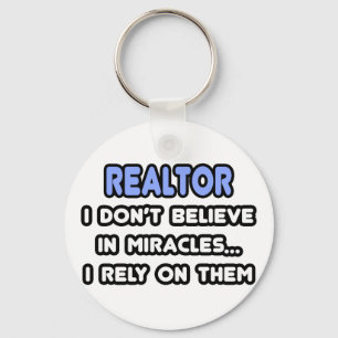 Miracles and Realtors Keychain