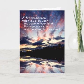 Miracles...encouragement Card by inFinnite at Zazzle