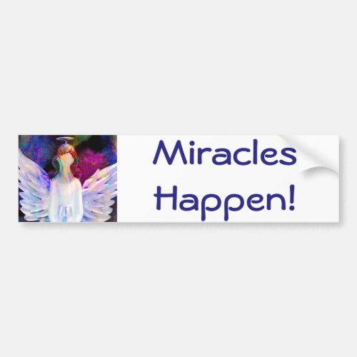 Miracles Happen Bumper Sticker