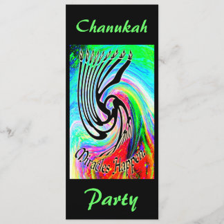 Miracles Happen Chanukah Party Invitations