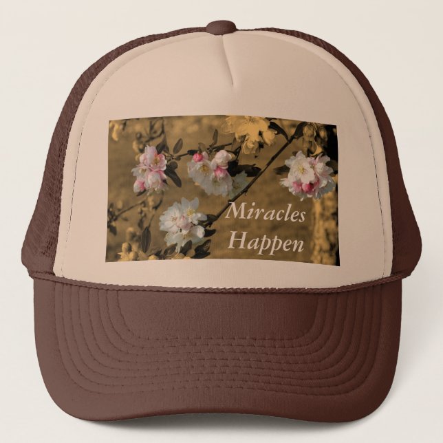 Miracles Happen Inspirational Hat (Front)